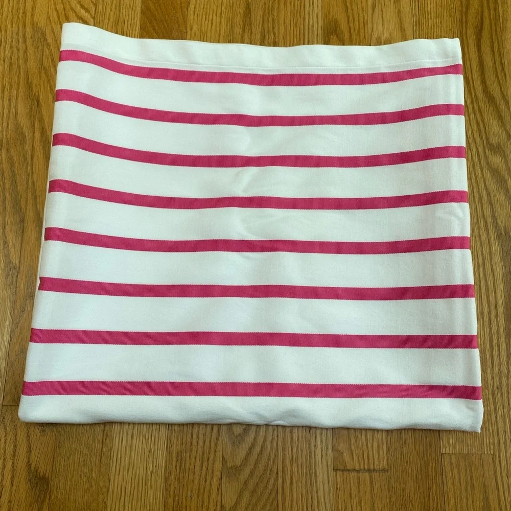 Kate Spade New York Shower Curtain Hot Pink White Stripes Harbour Stripe Barbie